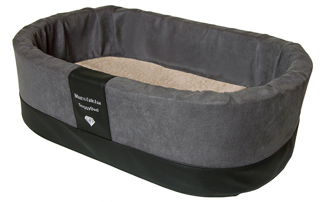 Orthopädischer Hundekorb Paddy Style 55x42x18cm grau Mikrofaser