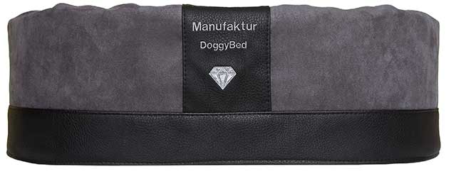 Orthopädischer Hundekorb Paddy Style 55x42x18cm grau Mikrofaser Edler Hundekorb Paddy Style