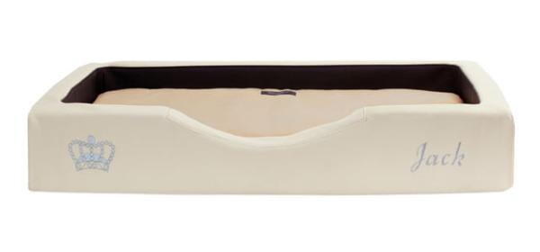 GELAX® - Hundekörbchen Duo Compact Style 90x60x14cm beige/schwarz
