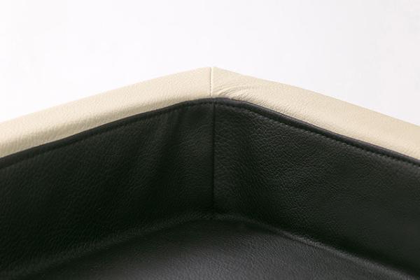GELAX® - Hundekörbchen Duo Compact Style 90x60x14cm beige/schwarz