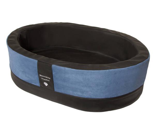 Hundekorb Paddy blau/schwarz