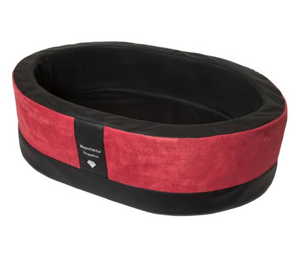 Hundekorb Paddy rot/schwarz