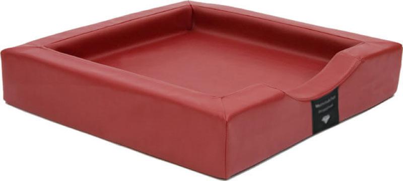 Orthopädischer Hundekorb Visko Compact Style 80x80x16cm rot