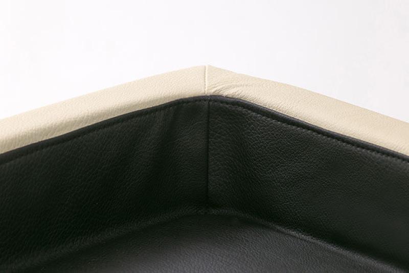 GELAX® - Hundekörbchen Duo Compact Style 90x60x14cm beige/schwarz