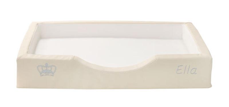 GELAX® - Hundekörbchen Duo Compact Style 75x50x13cm beige/weiß